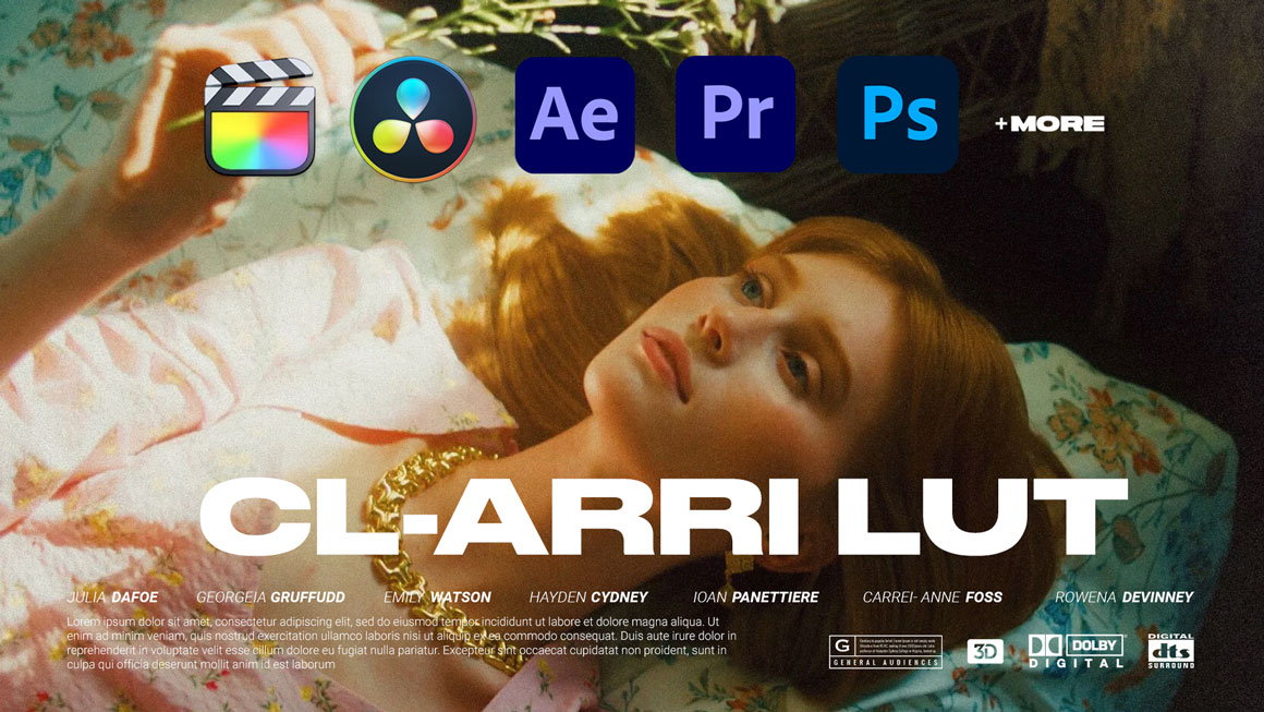CL-ARRI LUT 35个阿莱胶片电影摄影机视频素材专用LUT色彩预设包 插件预设 第1张