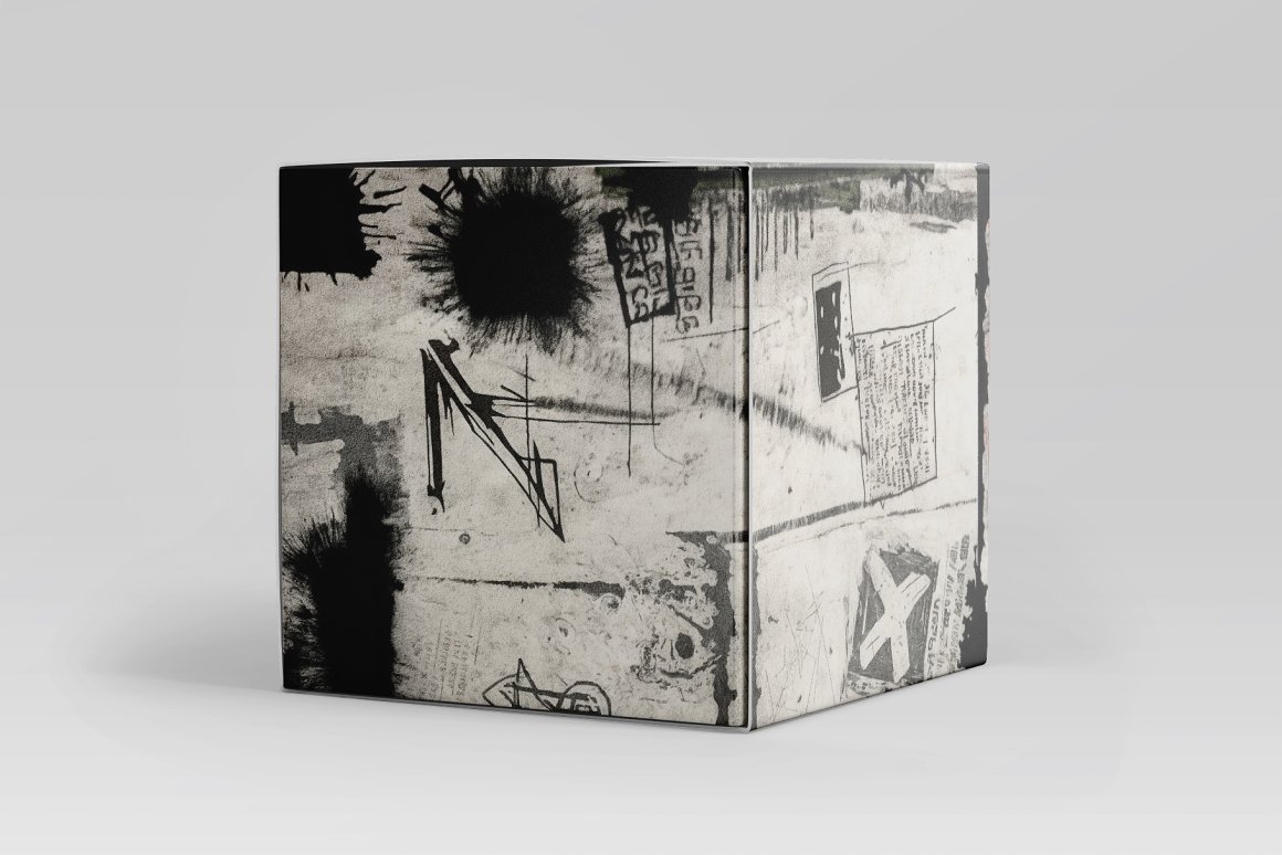 复古做旧涂鸦艺术抽象木炭笔墙面垃圾摇滚前卫背景肌理设计套装 Anti Backgrounds Vol. 2 . 第5张
