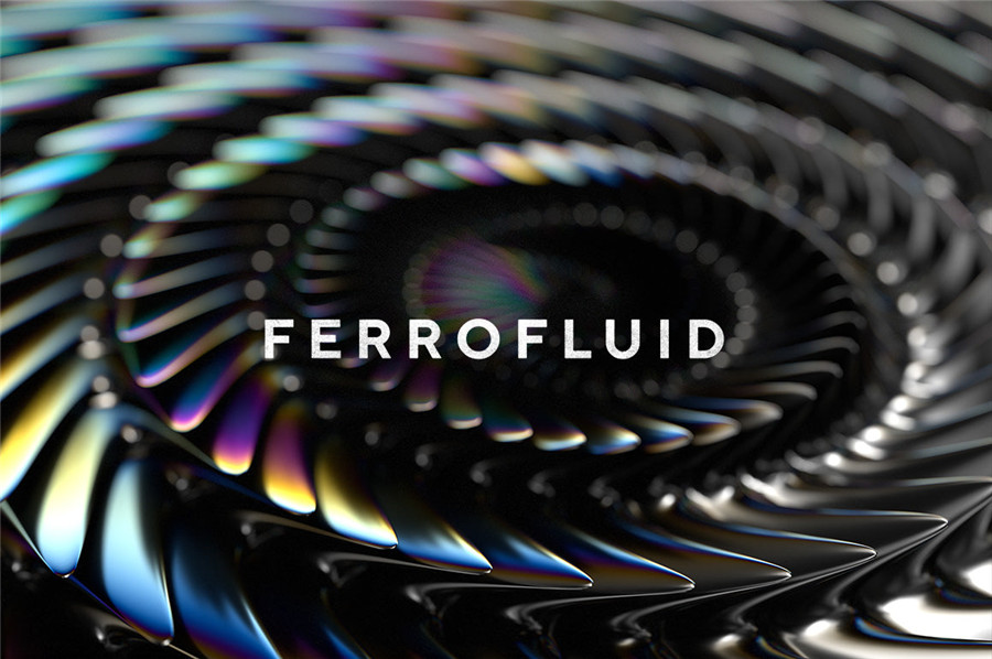 RuleByArt 酸性未来科幻立体三维3D金属有机尖齿异形酸性设计风格PNG设计素材 Ferrofluid Abstract Textures 图片素材 第6张