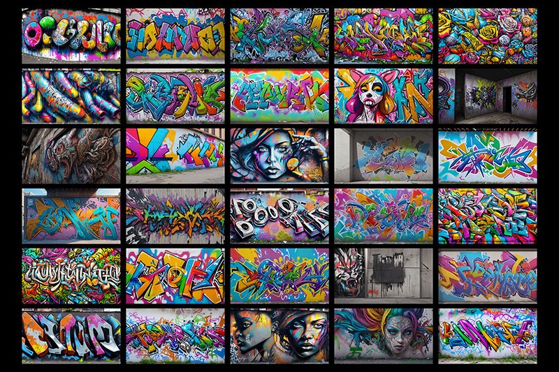 300张8K高清真实街头涂鸦艺术作品JPG 图片素材 第9张