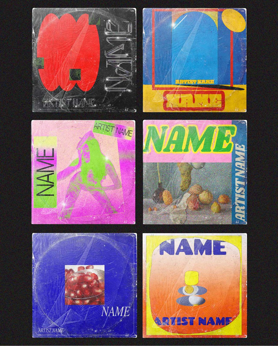 抽象流行摇滚金属嘻哈音乐CD专辑封面包装设计PSD模板 Album Cover Templates – 10 Pieces . 第5张