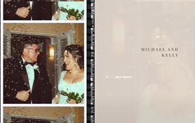 FCPX模板：极简胶片边框婚礼氛围爱情故事4K短片