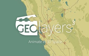 AE脚本：世界地图位置路径展示动画工具 GEOlayers 3 v1.5.7