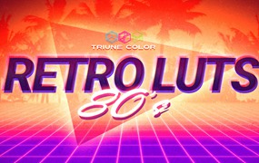 80年代好莱坞标志性电影原创LUT调色预设 Triune Digital - Retro 80s LUT Packs
