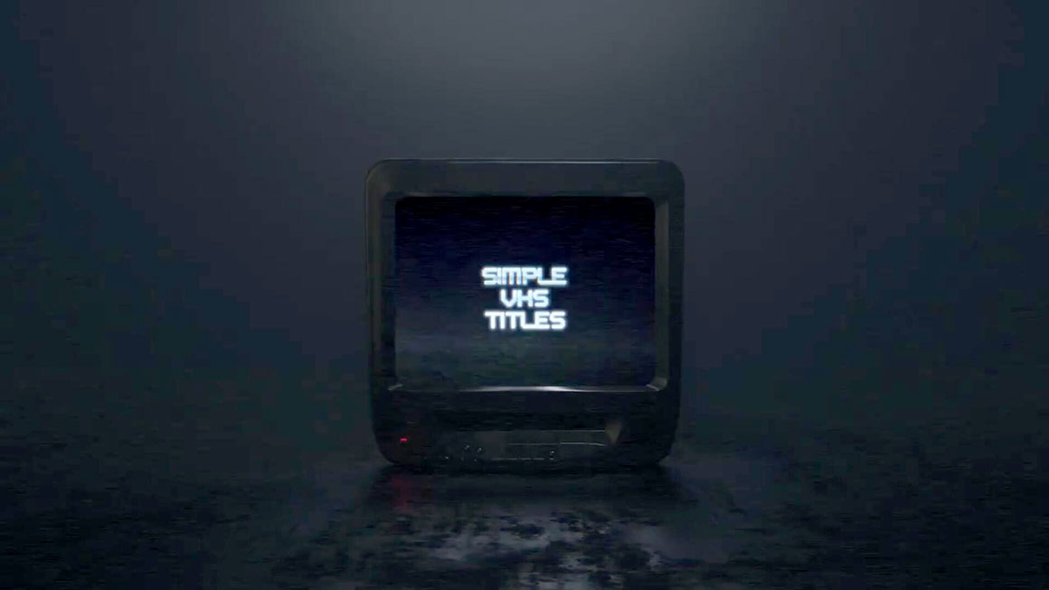 FCPX插件：7种复古VHS旧电视效果文字标题屏幕LOGO展示 . 第1张