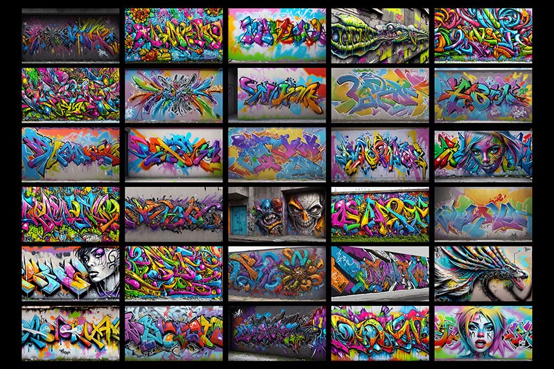 300张8K高清真实街头涂鸦艺术作品JPG 图片素材 第5张