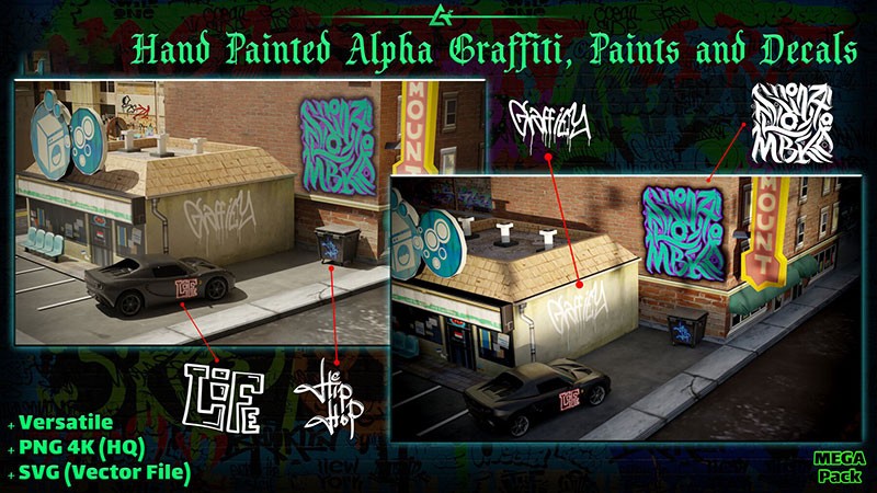 700+街头涂鸦嘻哈艺术字喷漆图案 图片素材 第8张