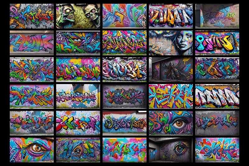 300张8K高清真实街头涂鸦艺术作品JPG 图片素材 第10张