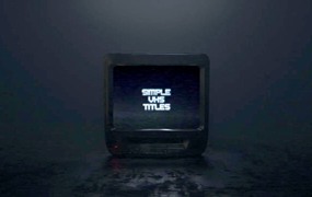 FCPX插件：7种复古VHS旧电视效果文字标题屏幕LOGO展示