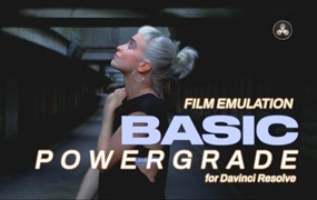 复古胶片颗粒光晕仿真模拟电影美感达芬奇调色节点 Basic Film Emulation Powergrade