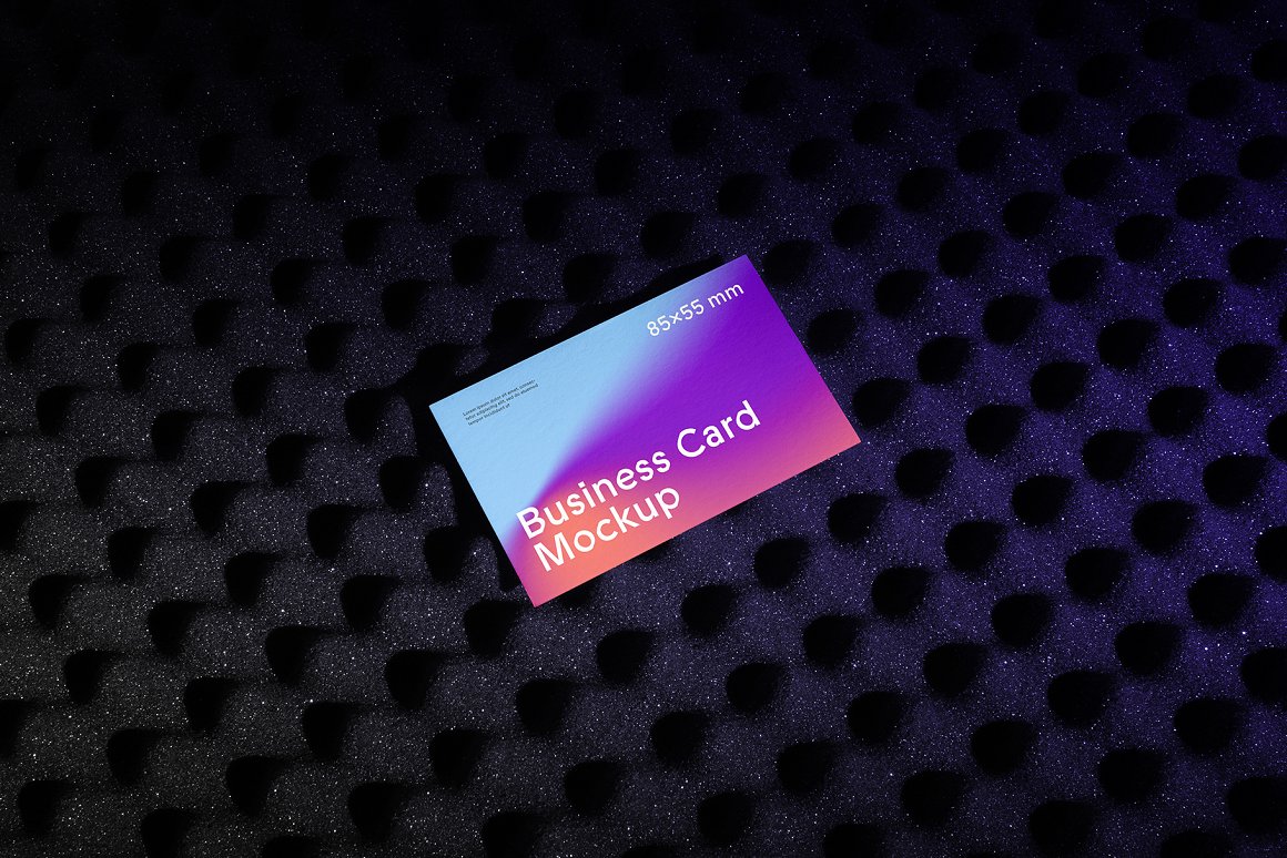 暗黑北欧质感品牌Vi设计商务名片卡片展示贴图PSD样机模板素材 Business Cards Mockups / SGNL Series . 第8张