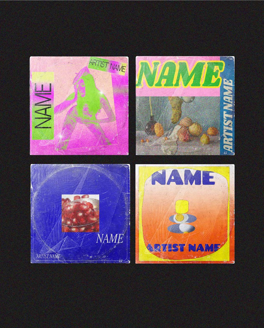 抽象流行摇滚金属嘻哈音乐CD专辑封面包装设计PSD模板 Album Cover Templates – 10 Pieces . 第7张
