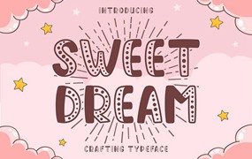 Sweet Dream可爱手绘英文字体