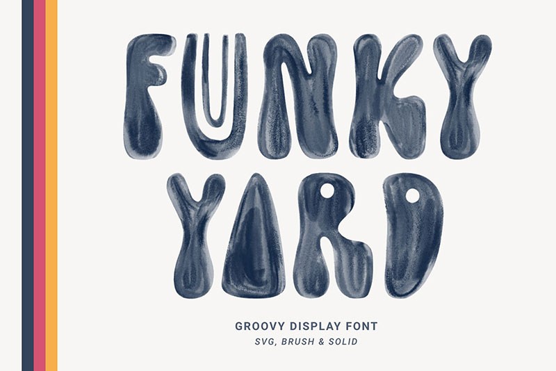 Funky Yard可爱手绘英文字体 设计素材 第1张