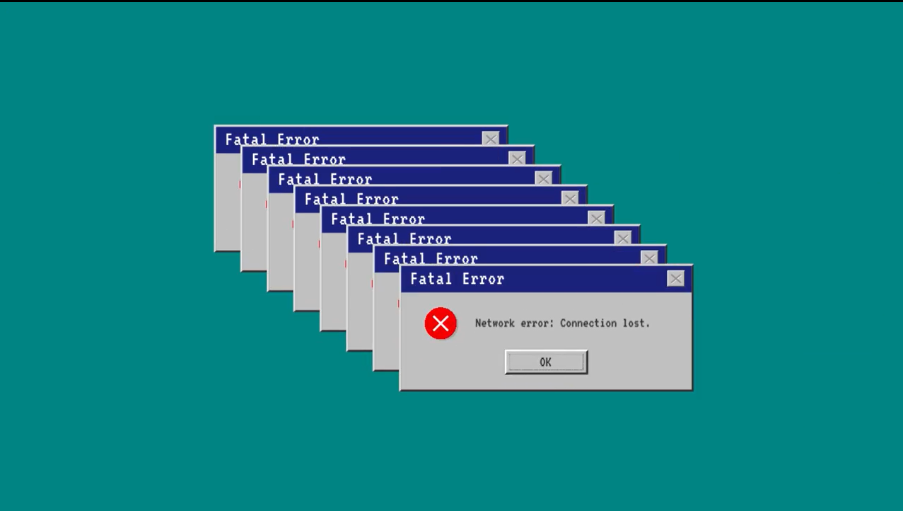 90年代复古电脑窗口软件错误崩溃死机error弹出故障界面背景页面AE/PR/FCPX模板 90s Digital Wave Pack 图片素材 第3张