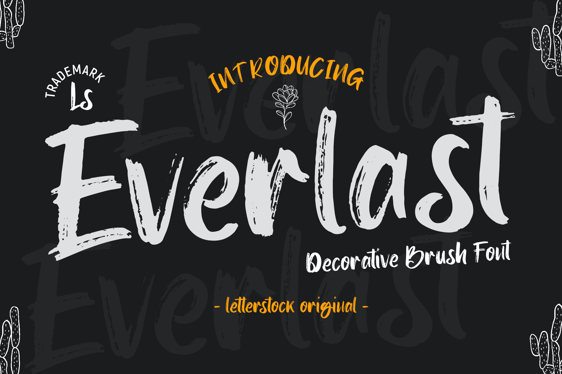 海报设计复古品牌字体 Everlast 设计素材 第1张