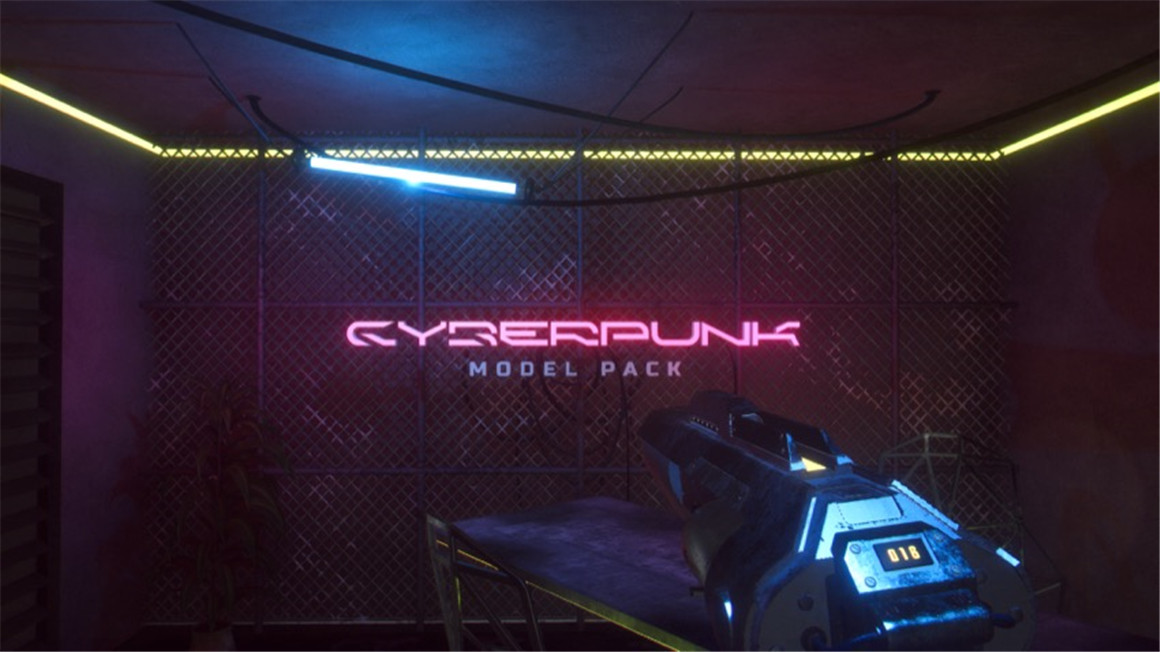MotionVFX – Cyberpunk Model Pack 37款未来科幻赛博朋克MO2场景动画模型工具包 . 第2张