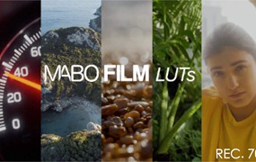 Luts预设：5组油管大神MABO原创自用复古高端电影肖像REC.709调色预设素材包