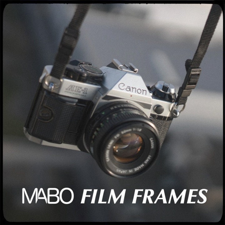 复古电影帧质感胶片颗粒漏光框架老式相机声音素材+复古帧转场MOV/PNG素材包 MABO_FILM_FRAMES 影视音频 第3张
