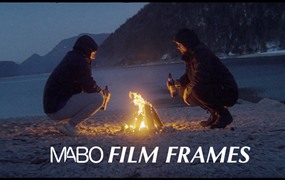 复古电影帧质感胶片颗粒漏光框架老式相机声音素材+复古帧转场MOV/PNG素材包 MABO_FILM_FRAMES