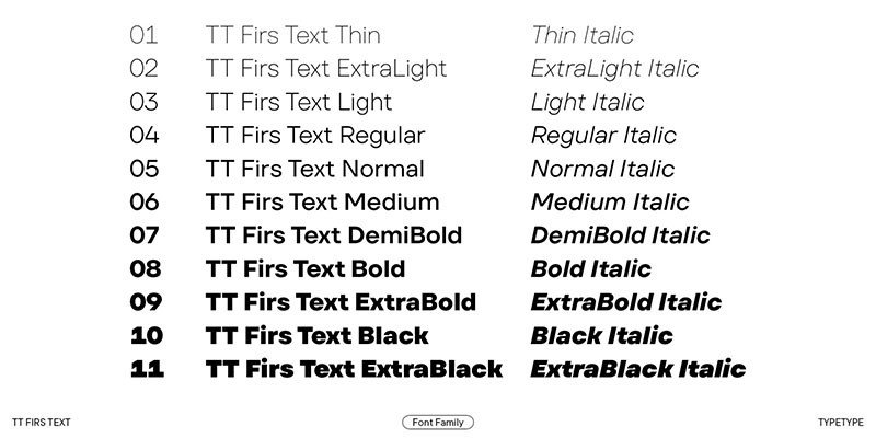 TT Firs Text现代感英文字体完整版 设计素材 第3张