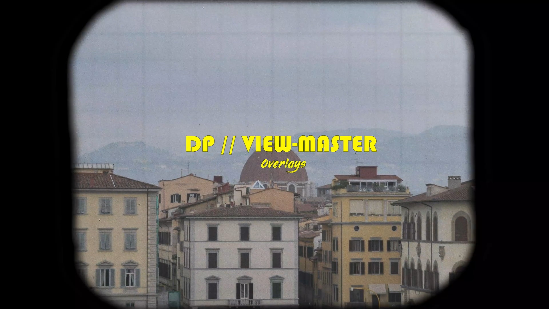 复古怀旧颗粒感闪烁4K边框叠加转场过渡光效视频素材+音效素材 DP_View-Master 影视音频 第1张