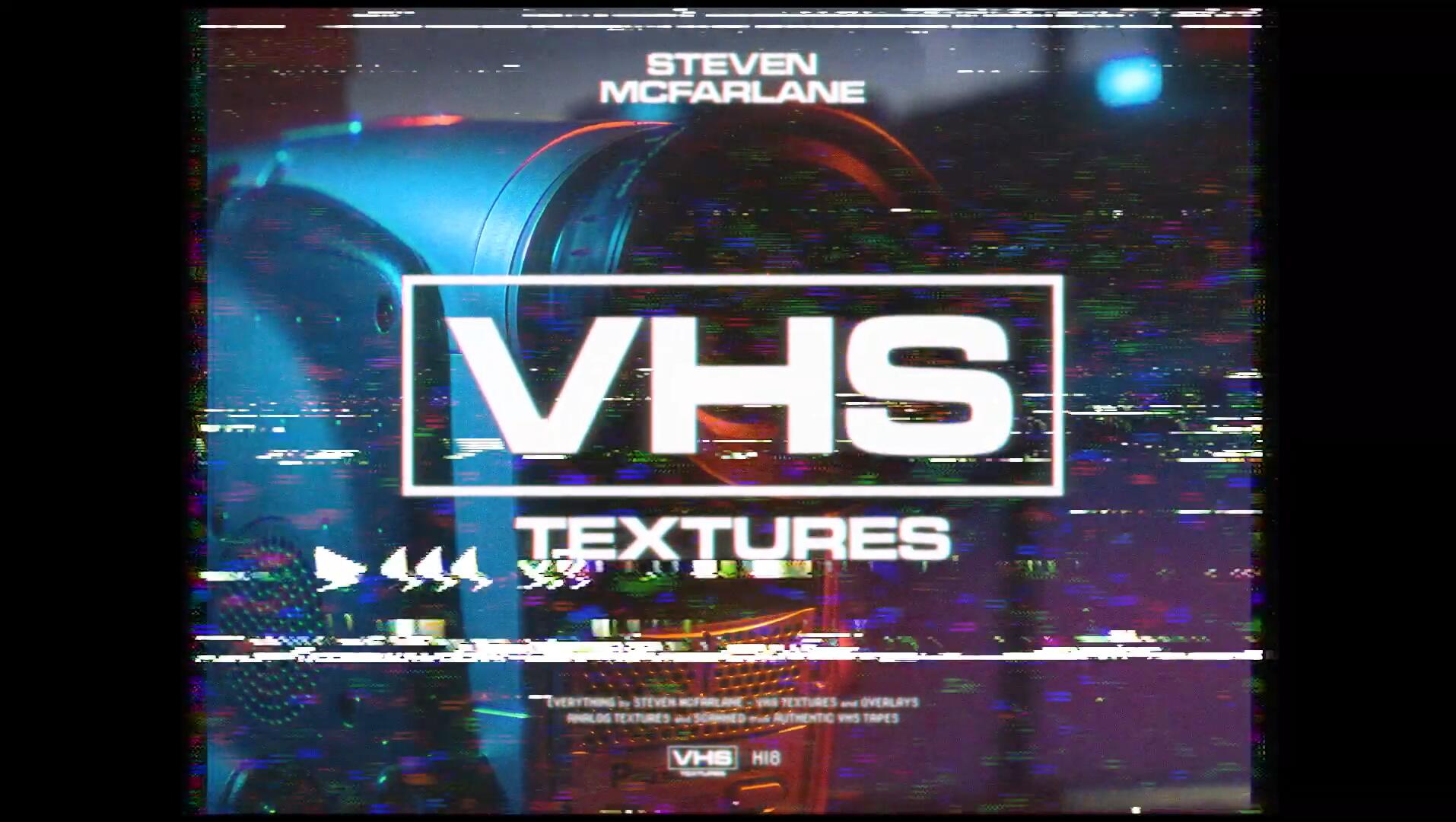 130个真实复古怀旧氛围磁带VHS颗粒纹理视频素材+标题+音效效果包 Steven Mcfarlane - VHS TEXTURE 影视音频 第1张