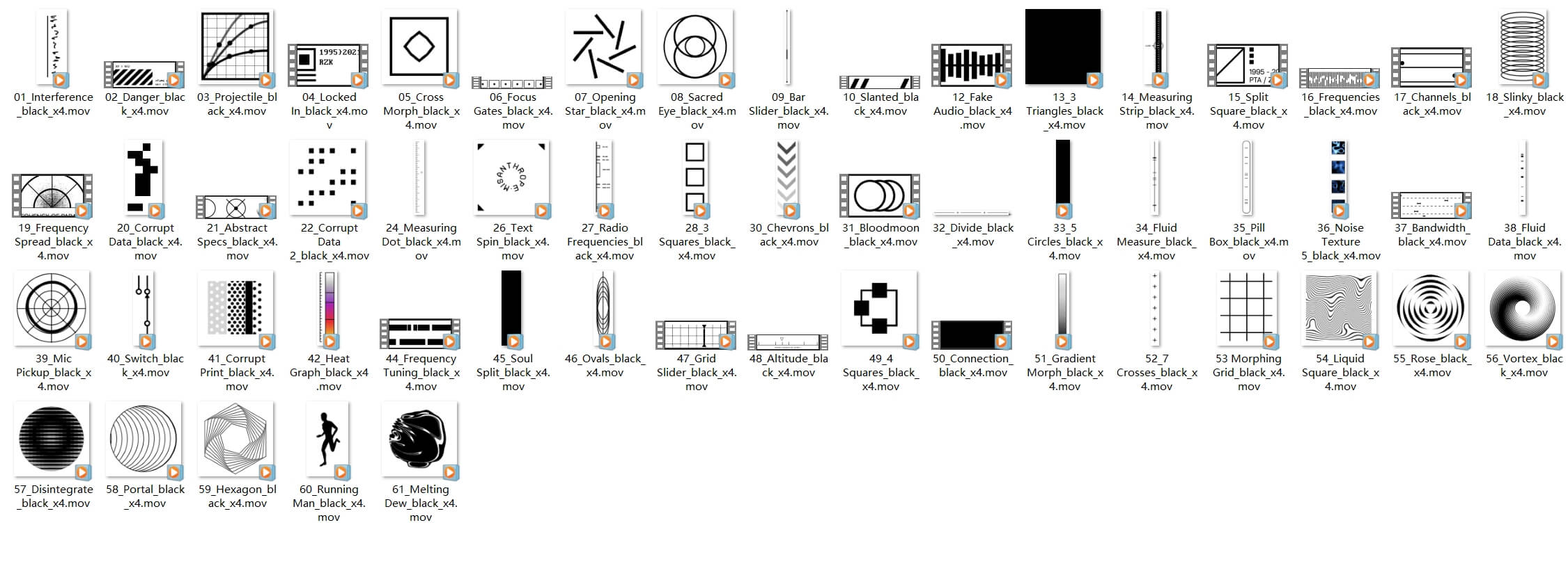 Motion Icon Pack 60多个极简主义抽象趣味性预渲染动画运动图标形状元素包MOV动效素材 Animated Elements vol.1 图标素材 第4张