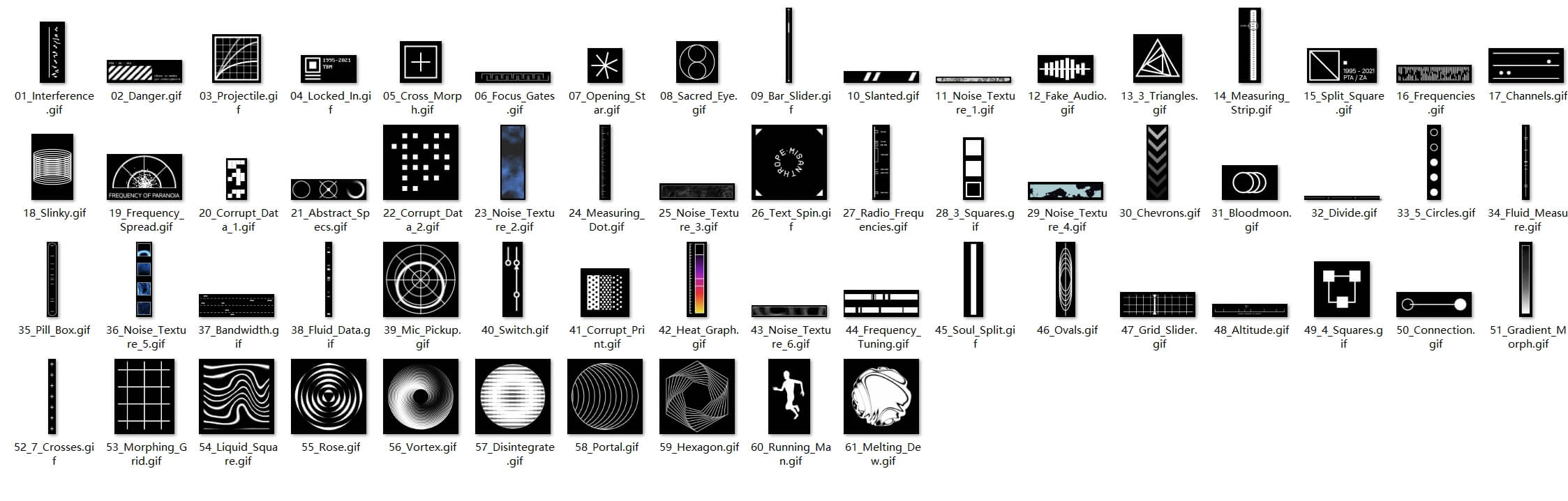Motion Icon Pack 60多个极简主义抽象趣味性预渲染动画运动图标形状元素包MOV动效素材 Animated Elements vol.1 图标素材 第5张