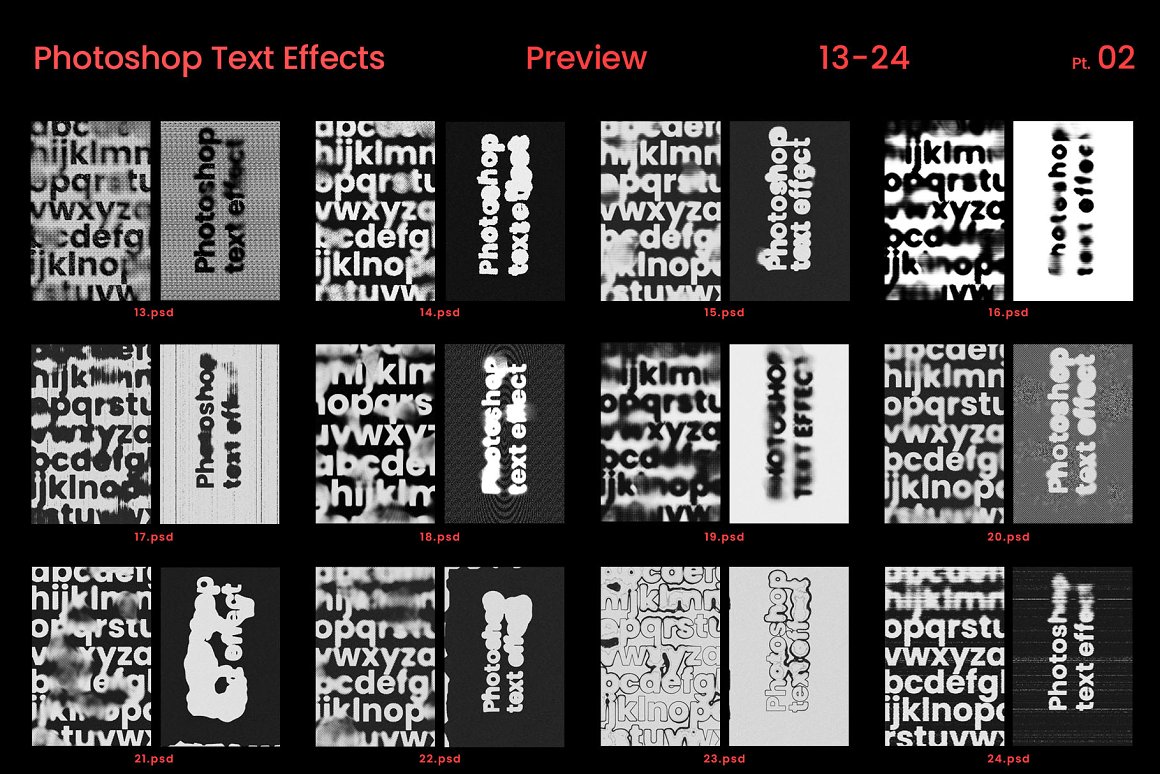 Inartflow 40个抽象艺术酸性墨迹故障置换扭曲类型失真海报PSD样机模板 样机素材 第14张