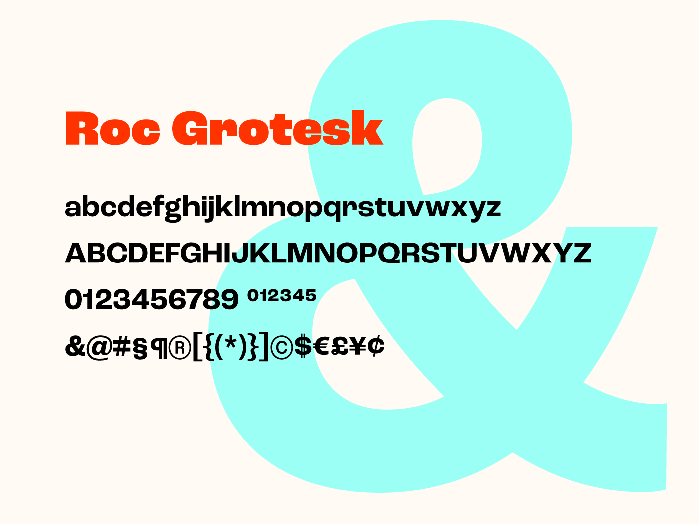 Roc Grotesk现代无衬线英文字体完整版 设计素材 第3张