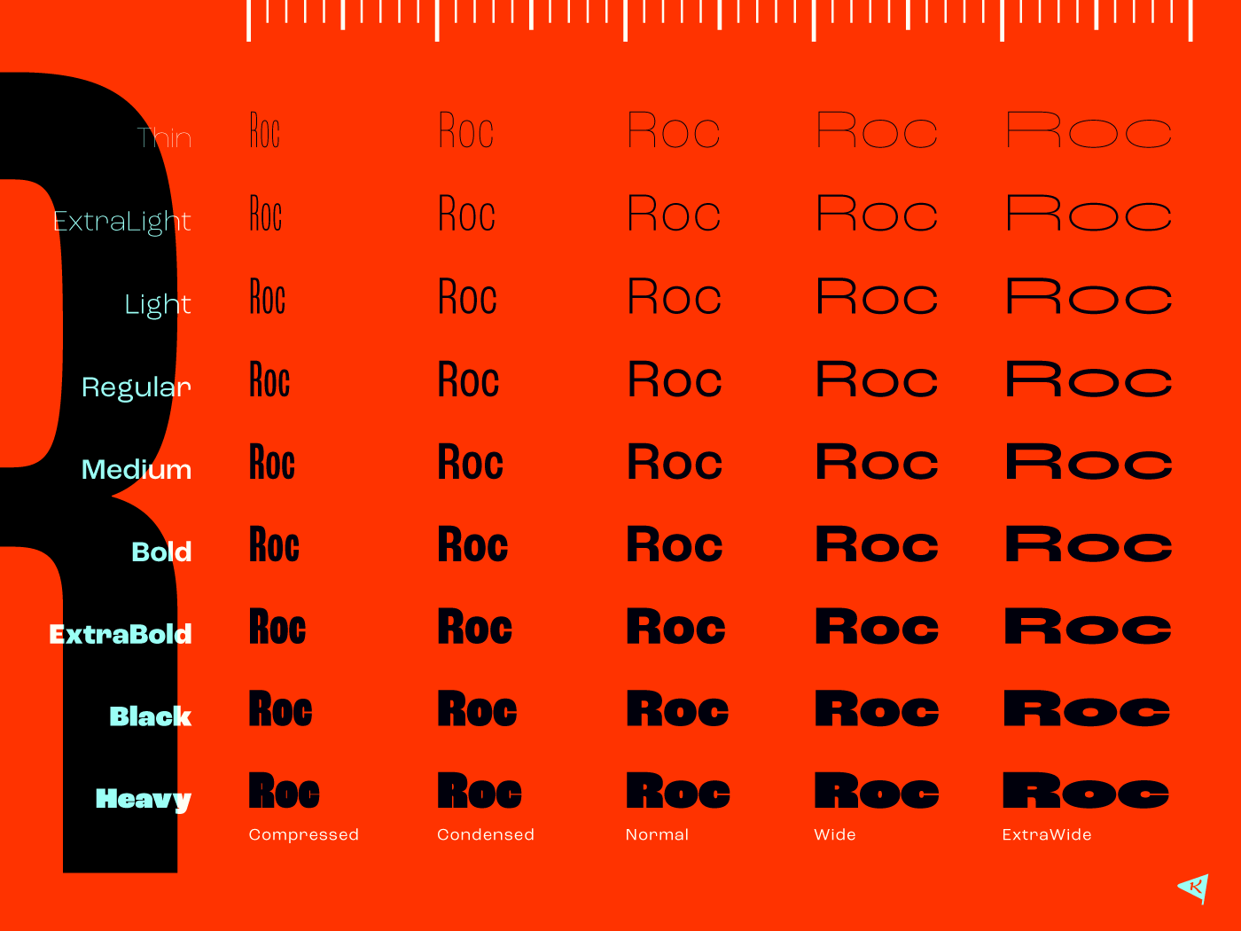 Roc Grotesk现代无衬线英文字体完整版 设计素材 第10张