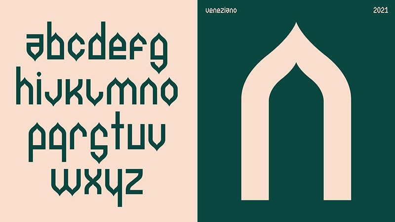 Veneziano装饰英文字体，免费可商用 设计素材 第2张