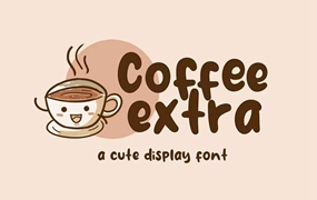 Coffee Extra可爱的英文卡通字体