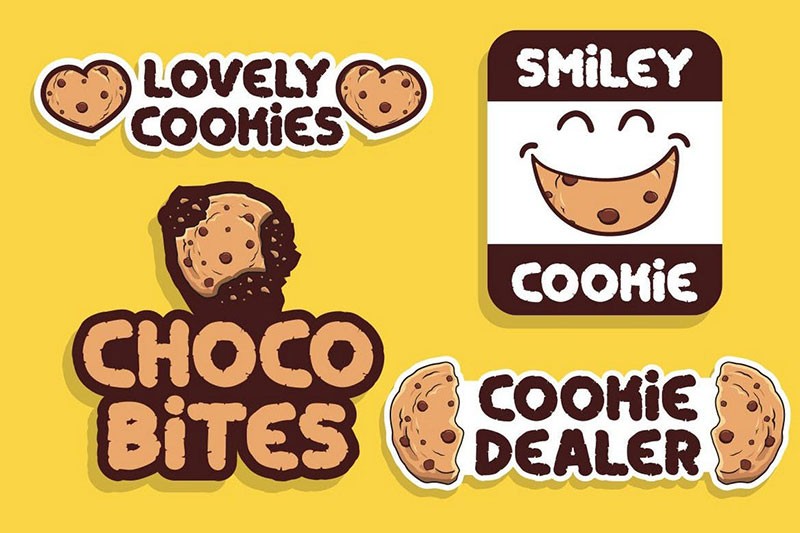 Crunchy Cookies饼干英文字体 设计素材 第3张