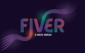 Fiver现代装饰英文字体