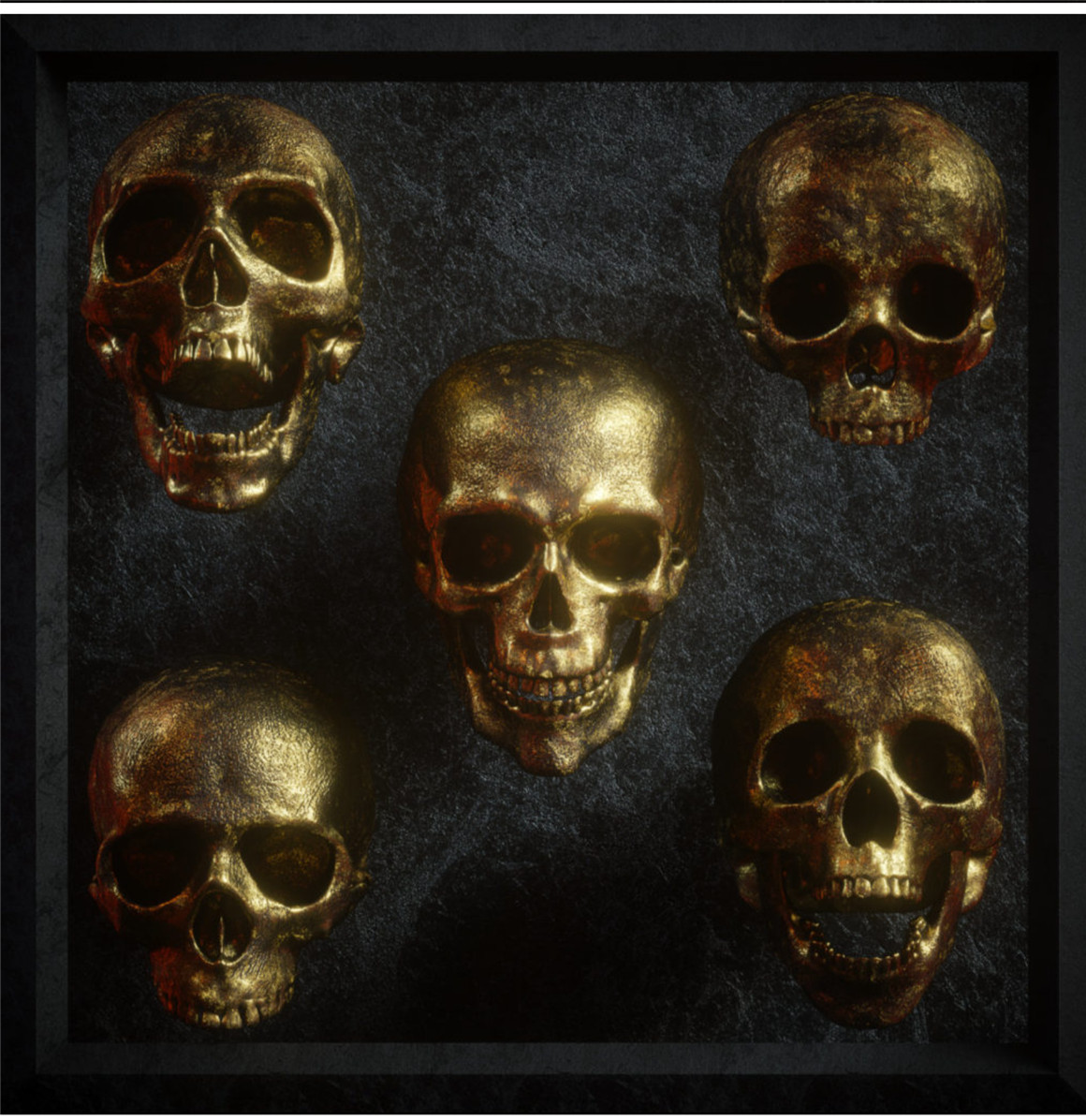 炫酷逼真3D人类头盖骨FBX模型素材 Billelis 3D Skull Model Pack . 第2张