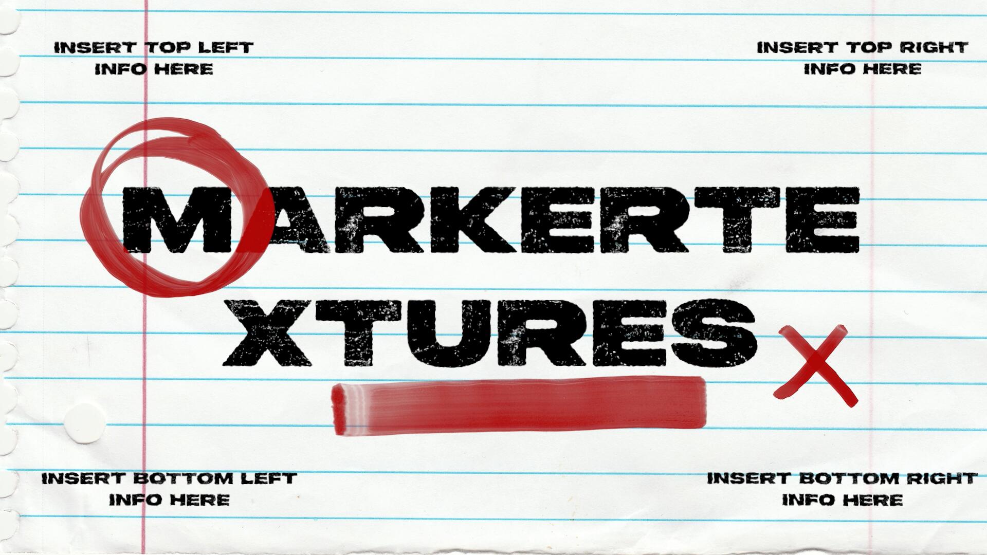 61个嘻哈风格趣味马克笔涂鸦笔触形状图形插画箭头标记视频素材 PRECOMP MARKER TEXTURES . 第1张