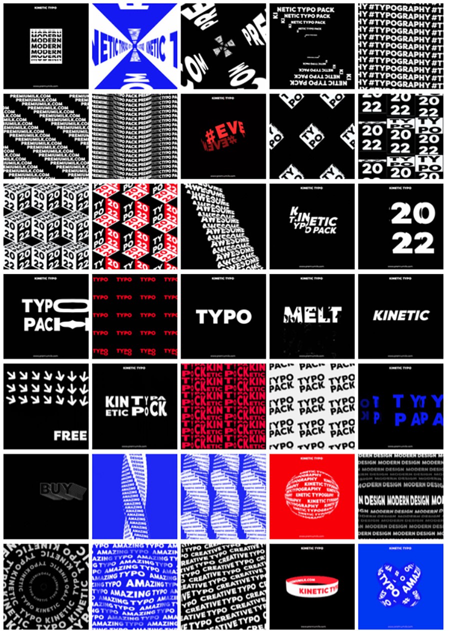 FCPX插件：野蛮动力学时尚循环错版动态美学文字标题排版 Kinetic Typography Pack for FCPX 插件预设 第3张
