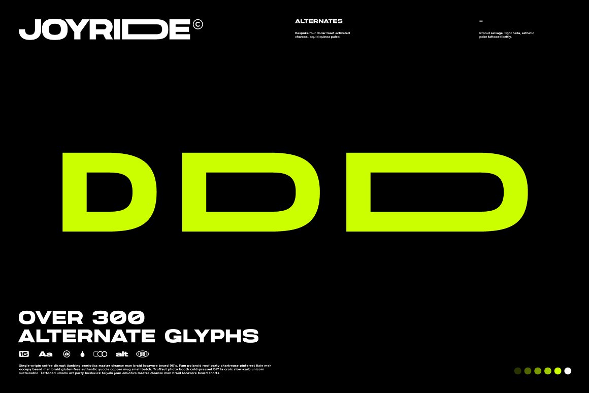 极简海报可变宽度无衬线英文字体 Joyride Extended Typeface 设计素材 第8张