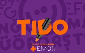 TIDO创意卡通英文字体，免费商用字体