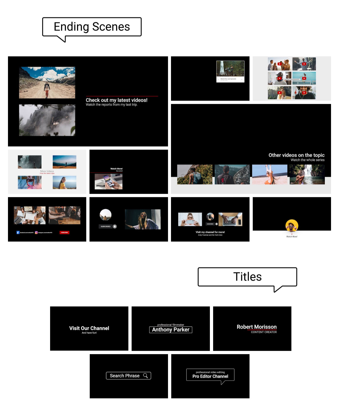FCPX插件：61个视频网络社交媒体宣传图文包装动画插件 MotionVFX – mTuber 2 . 第5张
