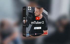 FCPX插件：61个视频网络社交媒体宣传图文包装动画插件 MotionVFX – mTuber 2