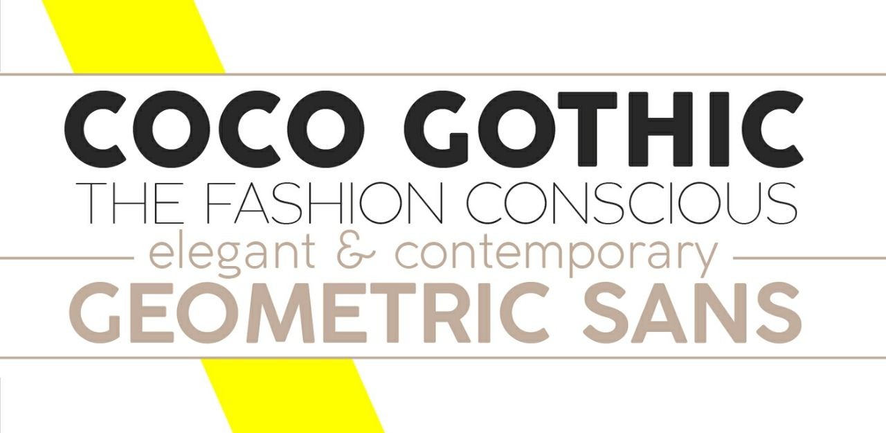 Coco Gothic时尚现代英文字体 设计素材 第1张