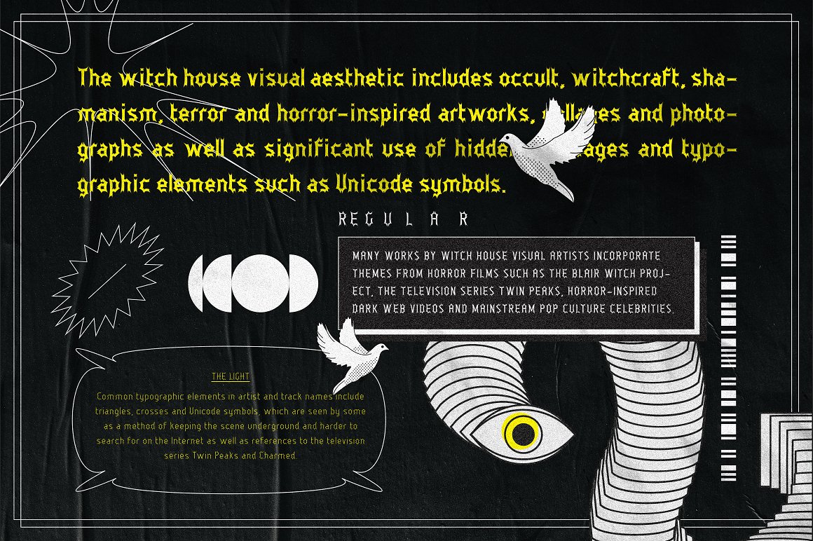 新野蛮主义风格酸性复古波浪怪诞Y2K垃圾风格哥特字体包 Acid Goth 设计素材 第6张