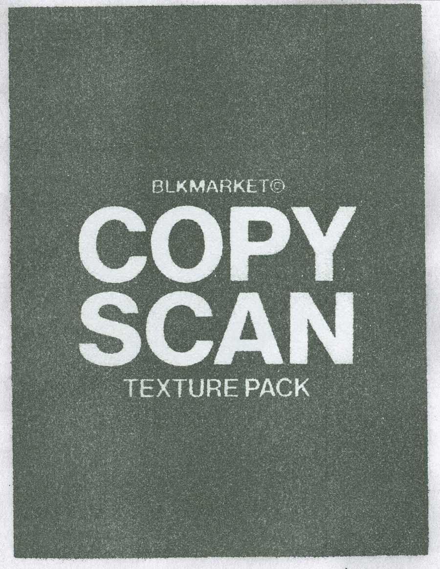 60多种超高分辨率低墨水打印机纹理集合 Blkmarket COPYSCAN 图片素材 第1张