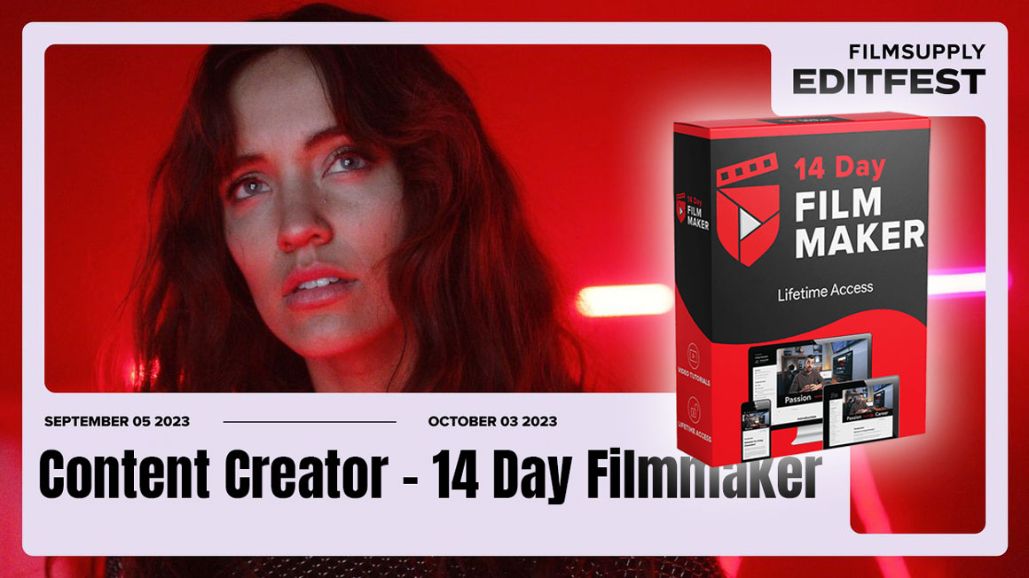 大师课程：14天学会如何专业拍摄编辑电影短片制作课程 Content Creator – 14 Day Filmmaker Updated 2023 . 第1张