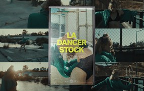 Tropic Colour 10款户外舞者剪辑片段LOG模式灰片调色5K视频素材 LA DANCER STOCK