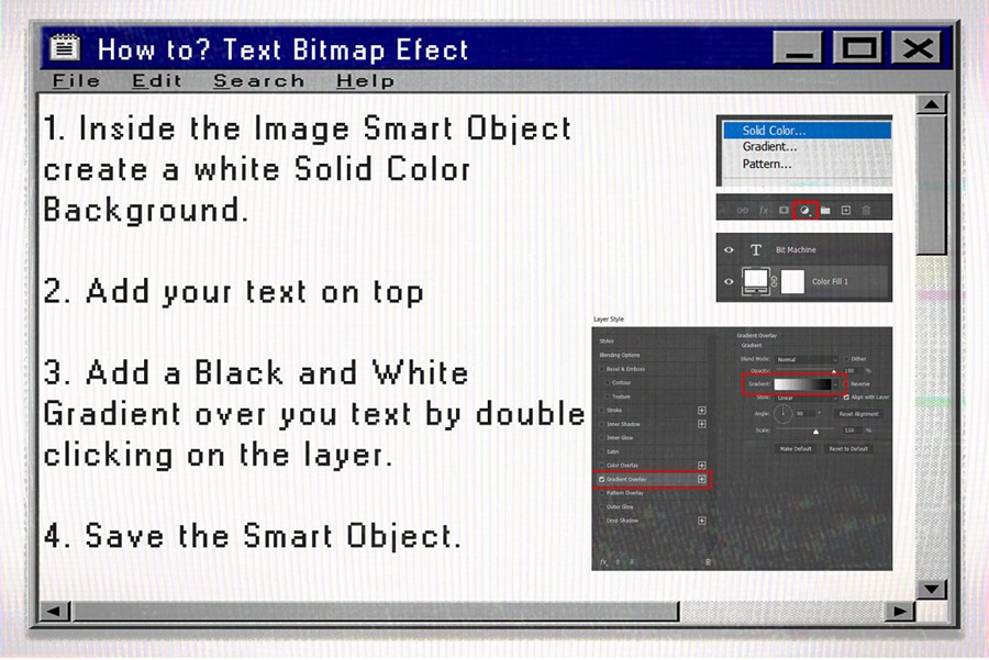 6种复古渐变像素位图旧屏幕纹理PSD样机模板包 Bit Master – Bitmap PSD Template 样机素材 第11张