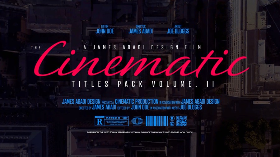 James Abadi 高质量专业创意电影场景边框图标标题PNG素材+PR模板+PSD模板素材包 The Cinematic Title Pack V2 图片素材 第9张